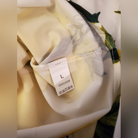 Easy Peasy, Lemon Squeezy! Cute vintage style swing dress - lemon print - size L - Picture 6 of 7